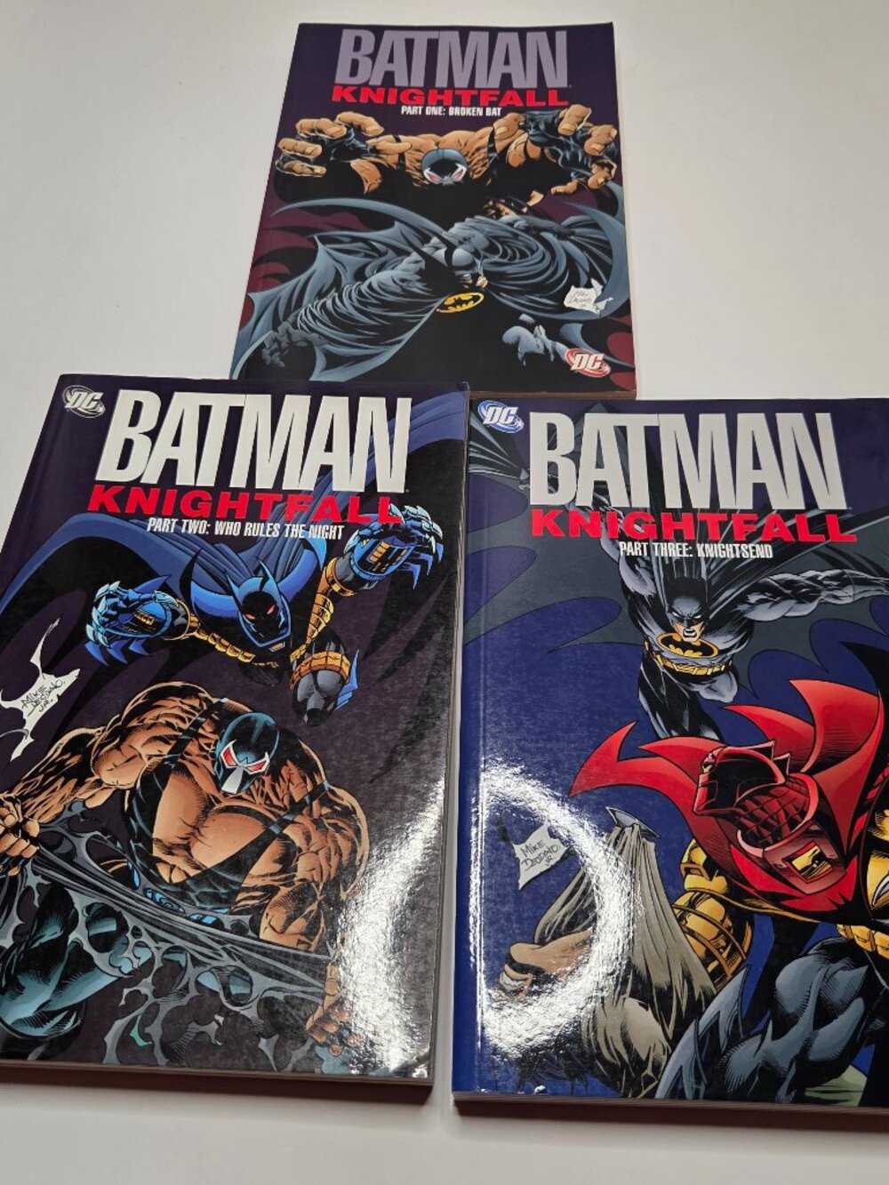 Batman Knightfall Tpb Set Vol Volume 1-3 - Graphic Novel - DC Comics